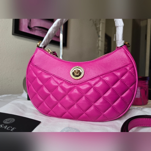 NEW Versace Medusa Quilted 2 Way Bag! - Picture 11 of 14